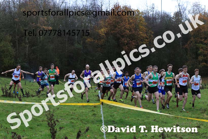 Senior mens 2023 NECAA Cross Country Relays, Thornley Hall Farm, Peterlee, County Durham. Photo: David T. Hewitson/Sports for All Pics